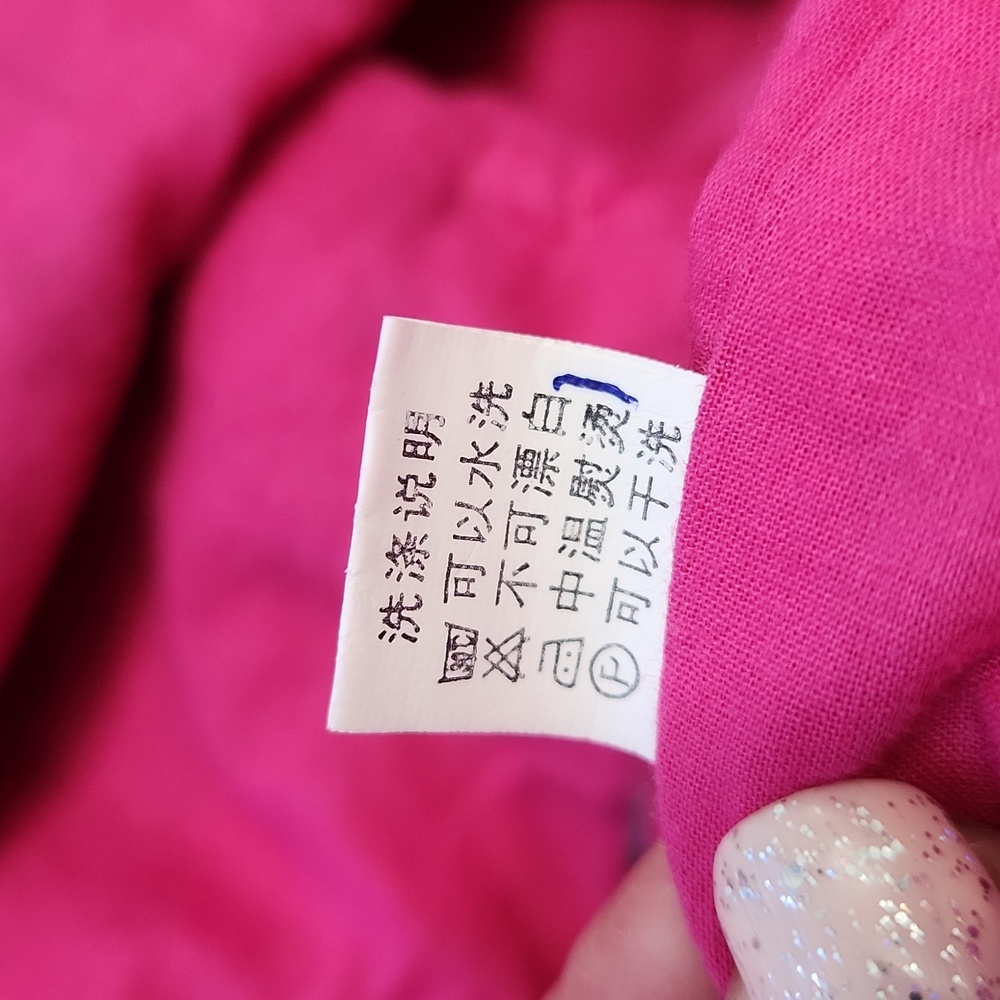 Vintage Chinese Frog Button Jacket Mandarin Collar Floral Blouse Tang Top XL - Picture 12 of 16